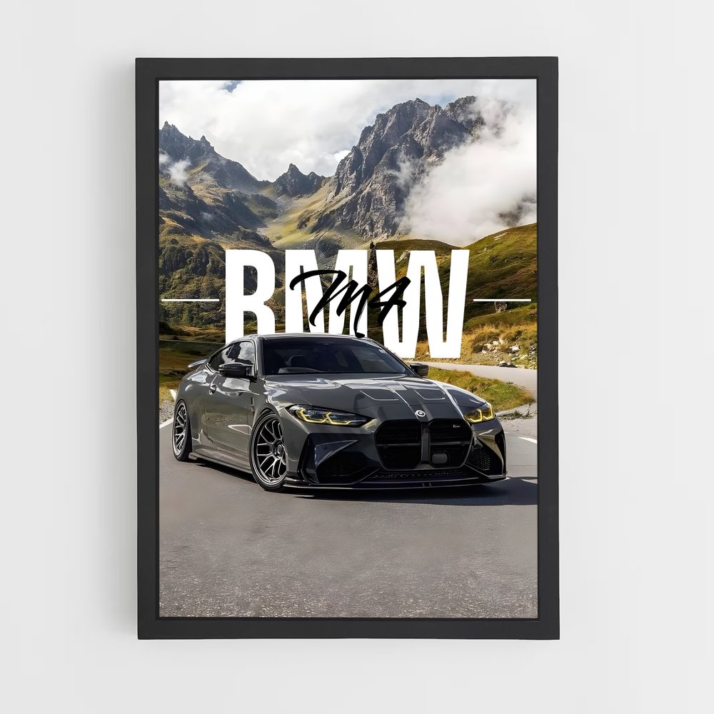 Poster Route des Sommets – affiche BMW (vue 2)